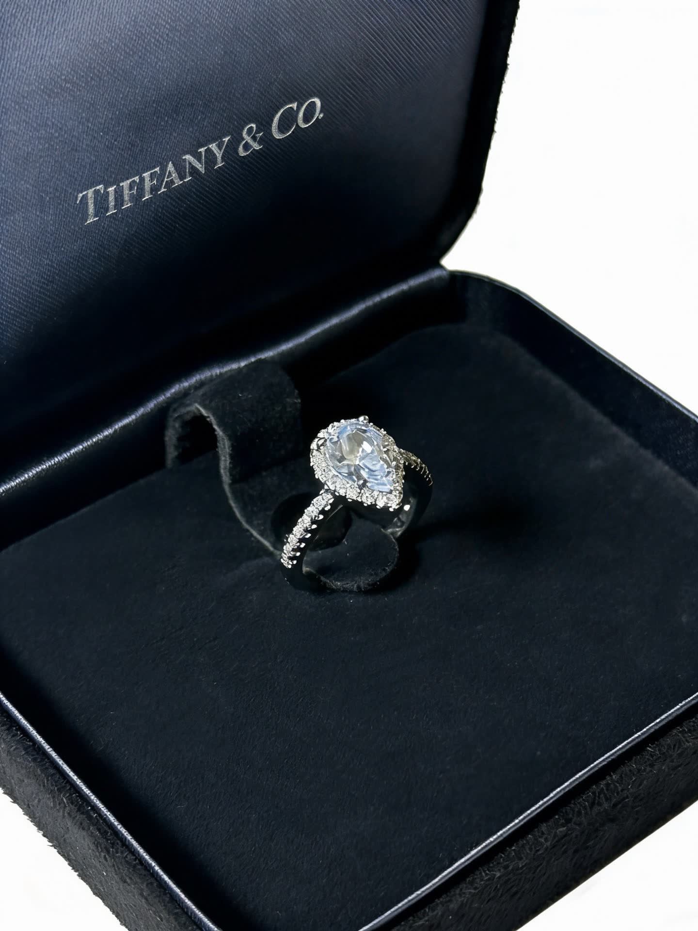 Tiffany & Co. Pear-Shaped Diamond Engagement Ring
